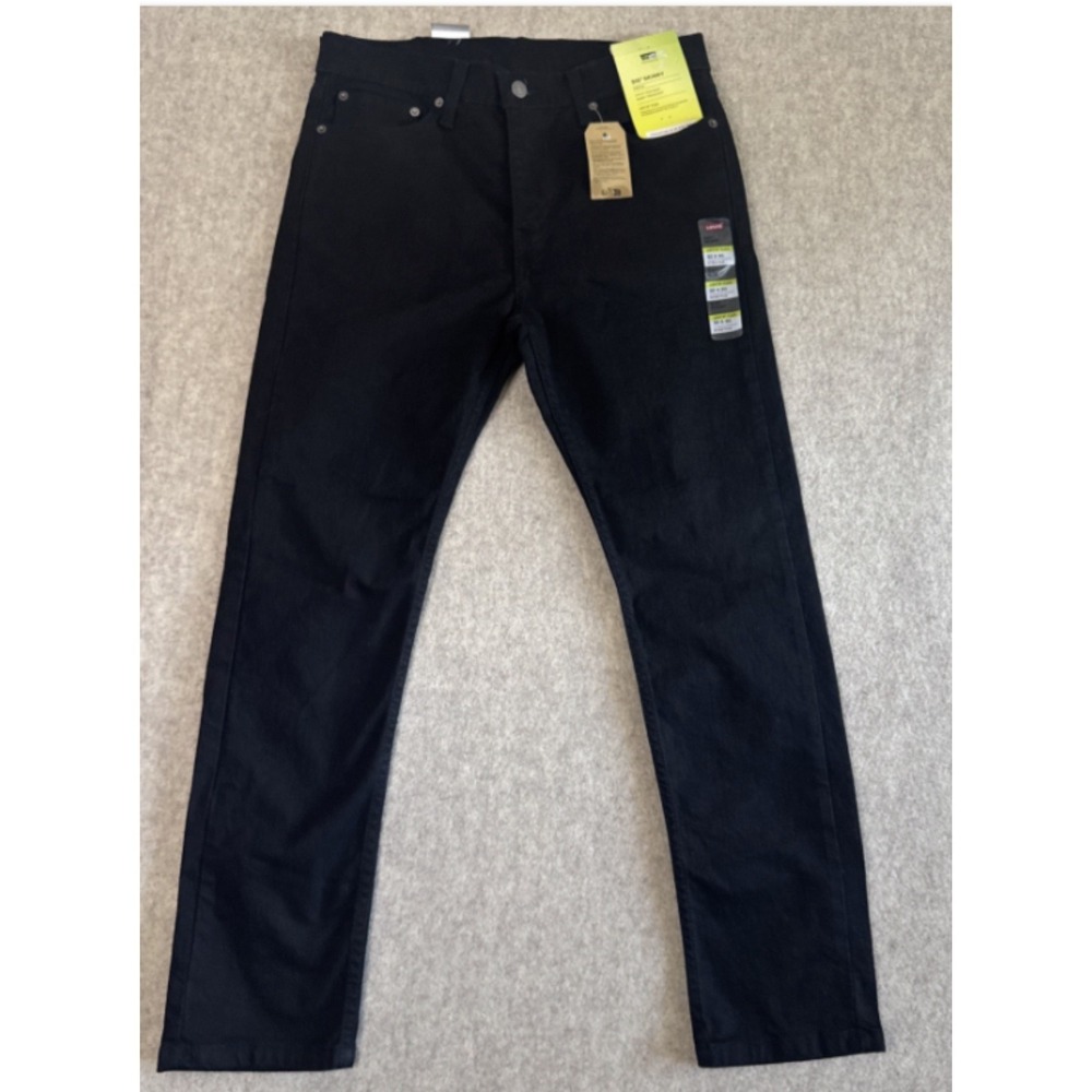 NWT Levis 510 Skinny Fit Flex Jeans Mens 32x30 Black Performance Stretch